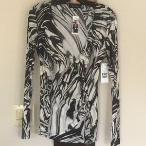 NWT Karen Kane Zebra Print Top